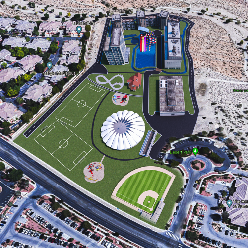 Spacious commercial conference room design