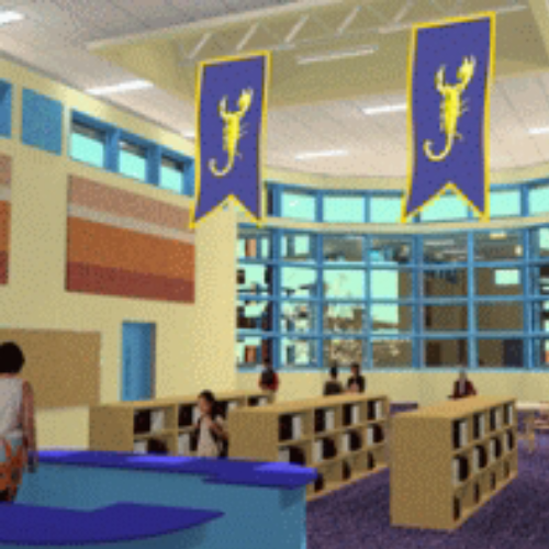 Interior design board with mood and color palettes