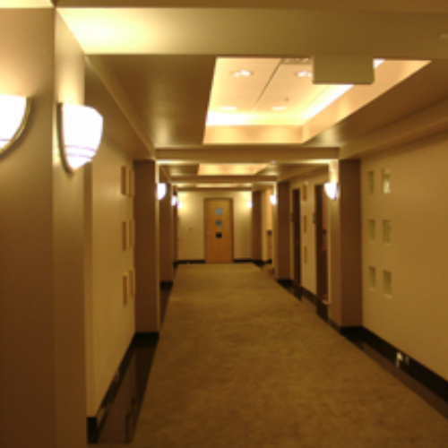 Collaborative office area architectural plan