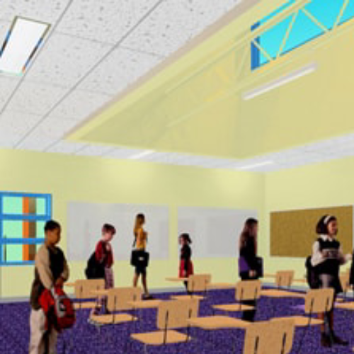 Open work area focusing on minimalism