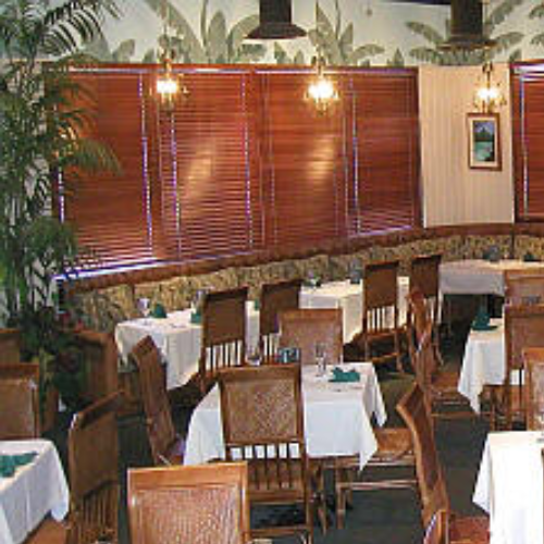 Hawaiian Plantation Restaurant - New Project 90 Architectural model showing site elevation and structure