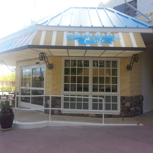 Pool Side Cafe - New Project 99 High-end office design rendering