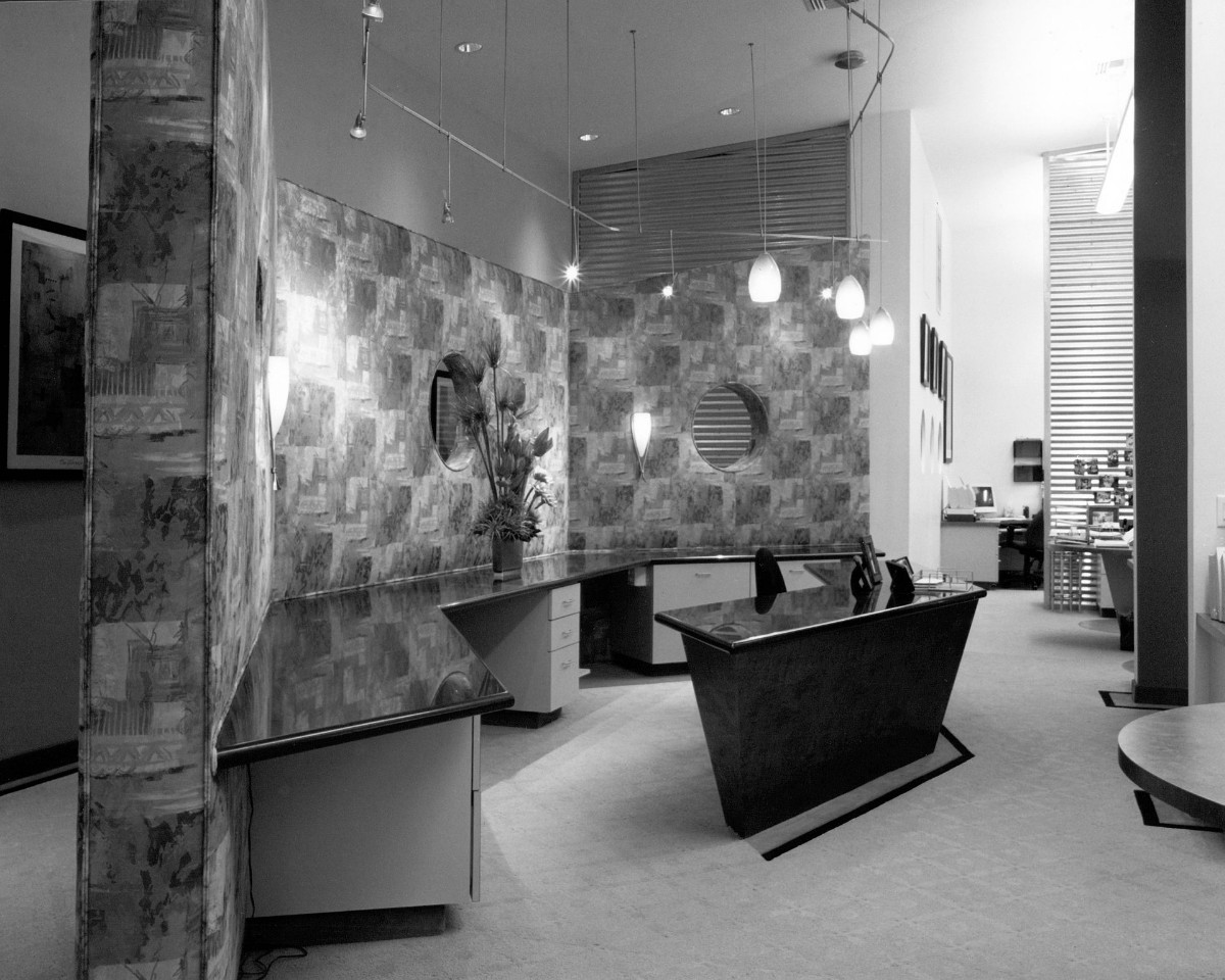 Igs Office Building - commandCenteralLeftBnW IGS office design with private workstations