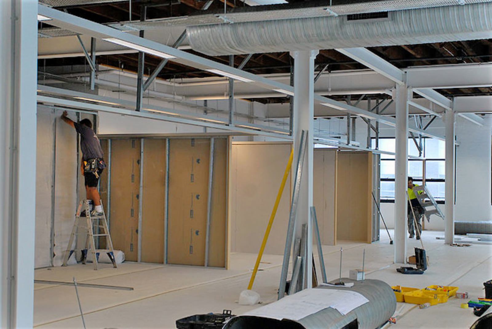 Commercial building design exterior view