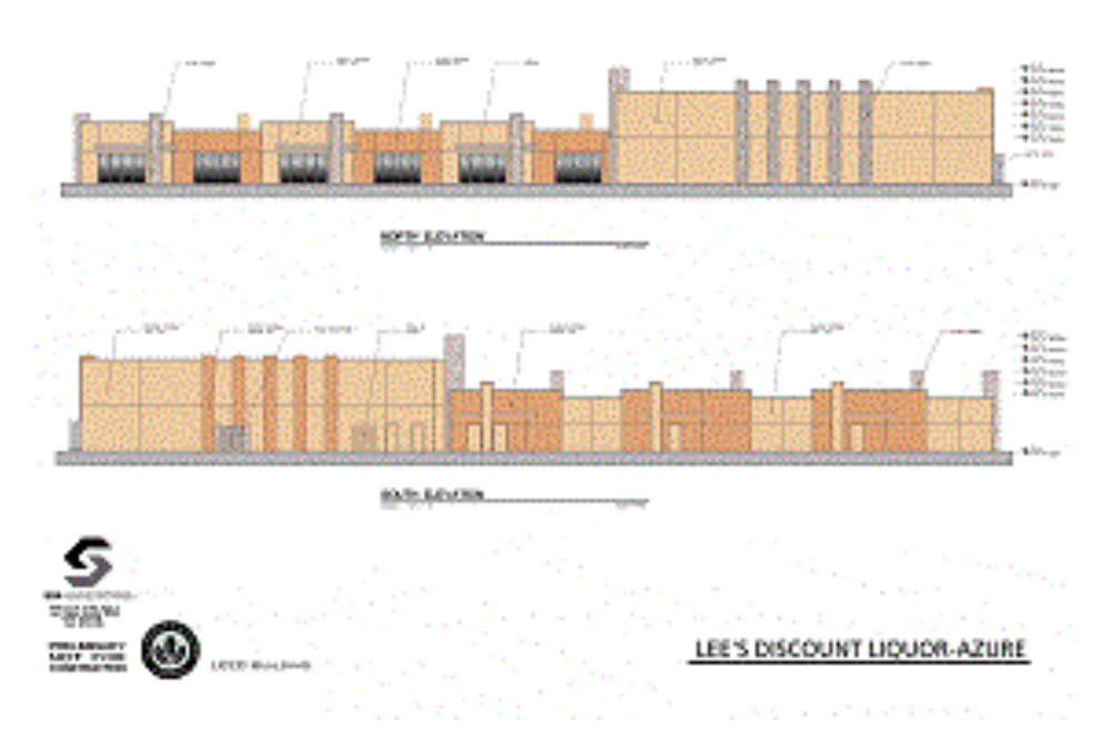 Commercial space planning render with interior layout