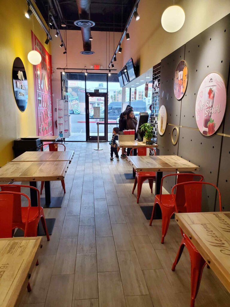 interior of Mr. Sun Boba