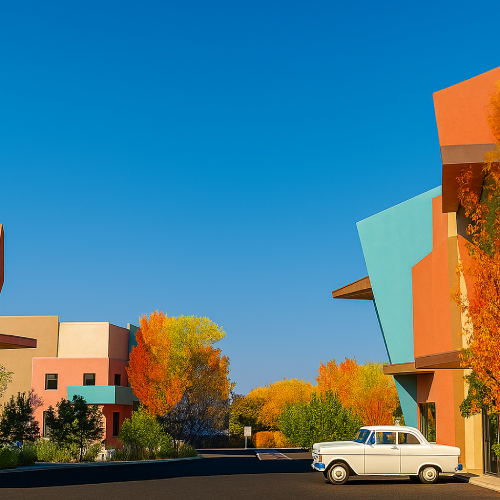 Architectural color board for design presentation